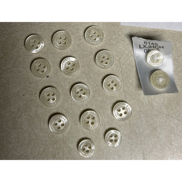 Aeropostale Replacement Logo Buttons x16 from Women Chambray Collar Shirt READ - Picture 2 of 4